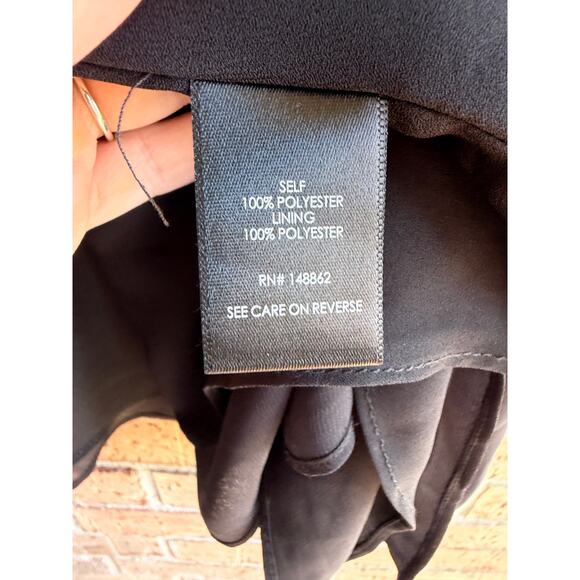 Torrid Sophie Women's Black V-Neck Chiffon Double Layer Cami Tank Tops Size 3 - Picture 5 of 5